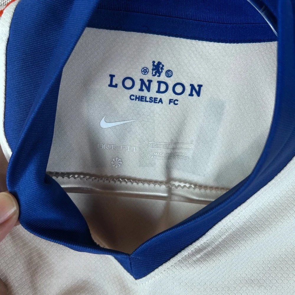 Nike Chelsea FC Cole Palmer‎ 20 Away Jersey White Blue Soccer Shirt Youth Large
